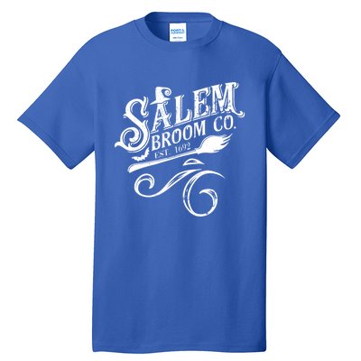 Salem Broom Co Est 1692 Funny Halloween Witch Quote Graphic Gift Tall T-Shirt