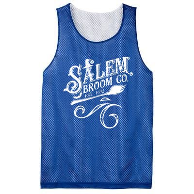 Salem Broom Co Est 1692 Funny Halloween Witch Quote Graphic Gift Mesh Reversible Basketball Jersey Tank