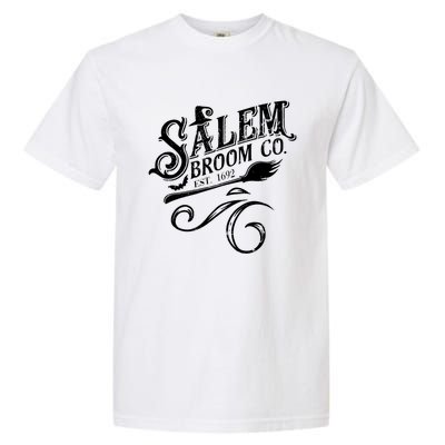 Salem Broom Co Est 1692 Funny Halloween Witch Quote Graphic Gift Garment-Dyed Heavyweight T-Shirt