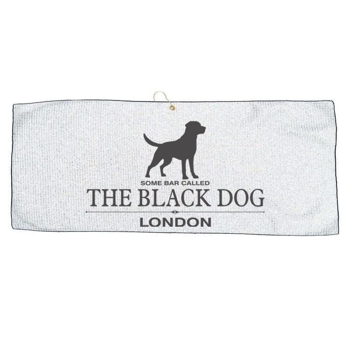 Some Bar Called The Black Dog London Ttpd Large Microfiber Waffle Golf Towel