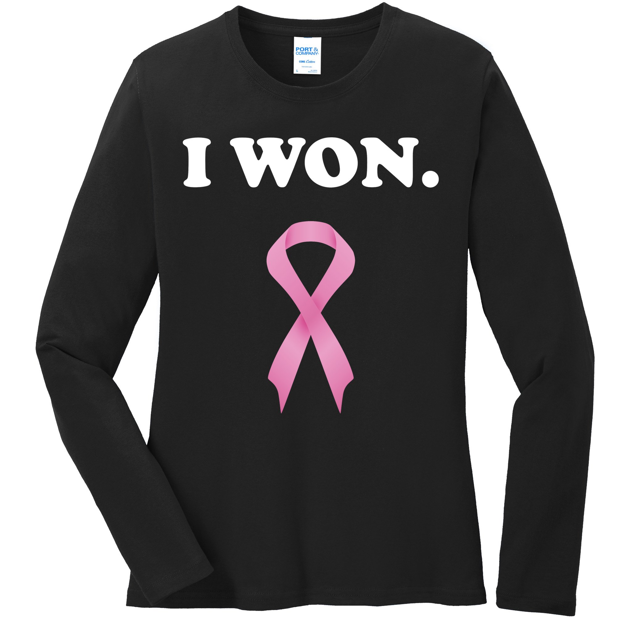 Breast Cancer Survivor Ladies Long Sleeve Shirt