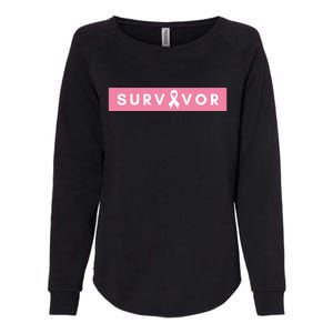 Survivor Breast Cancer Awareness Womens California Wash Sweatshirt