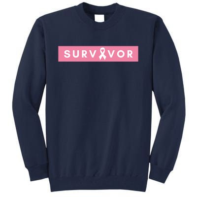 Survivor Breast Cancer Awareness Tall Sweatshirt