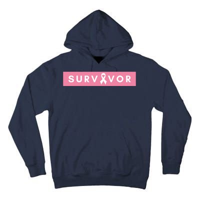 Survivor Breast Cancer Awareness Tall Hoodie