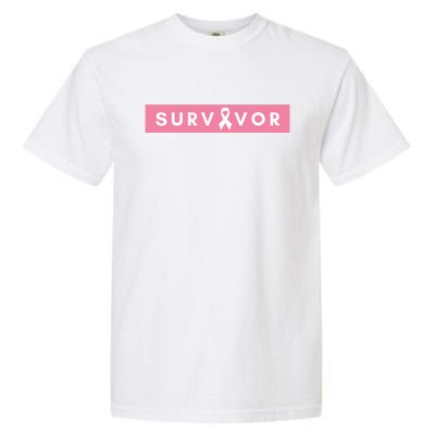 Survivor Breast Cancer Awareness Garment-Dyed Heavyweight T-Shirt