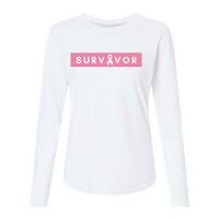 Survivor Breast Cancer Awareness Womens Cotton Relaxed Long Sleeve T-Shirt