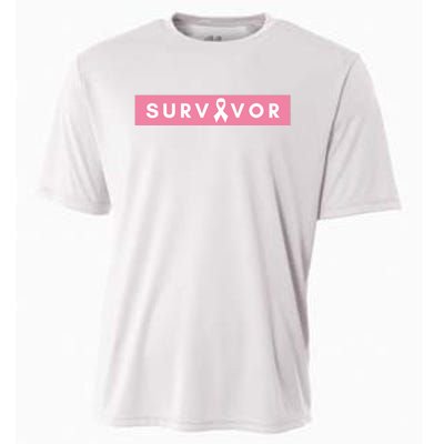 Survivor Breast Cancer Awareness Cooling Performance Crew T-Shirt