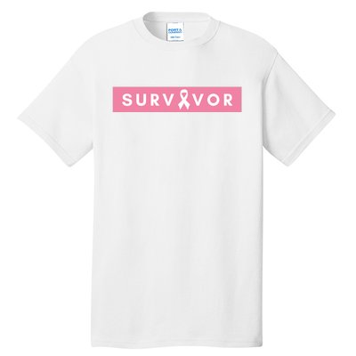 Survivor Breast Cancer Awareness Tall T-Shirt