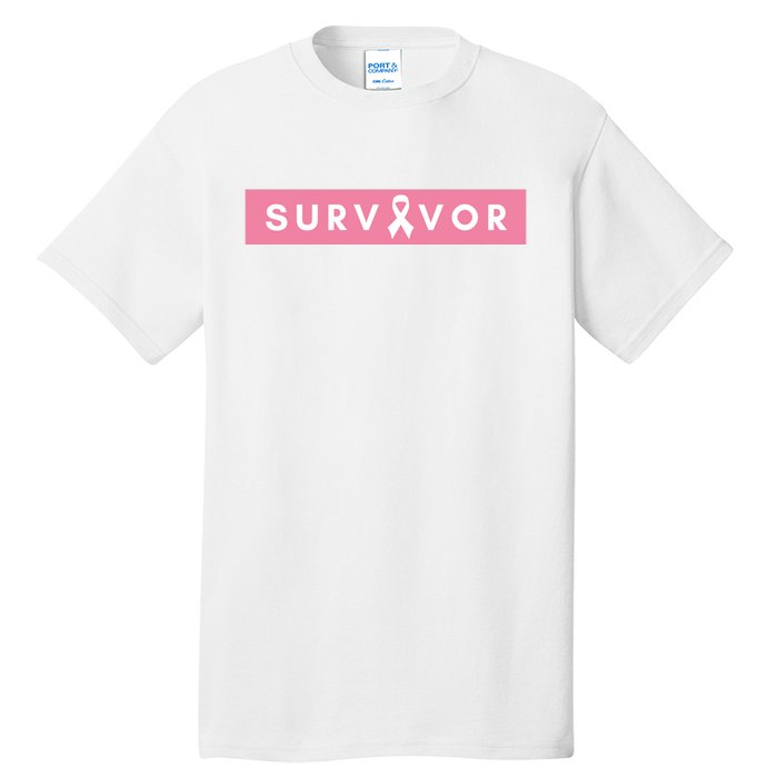 Survivor Breast Cancer Awareness Tall T-Shirt