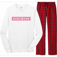 Survivor Breast Cancer Awareness Long Sleeve Pajama Set