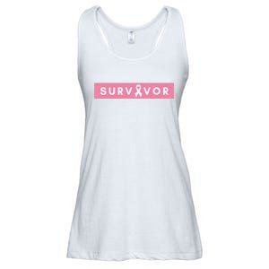 Survivor Breast Cancer Awareness Ladies Essential Flowy Tank