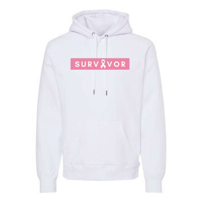 Survivor Breast Cancer Awareness Premium Hoodie