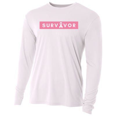 Survivor Breast Cancer Awareness Cooling Performance Long Sleeve Crew