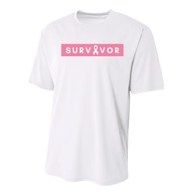 Survivor Breast Cancer Awareness Performance Sprint T-Shirt