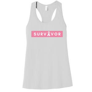 Survivor Breast Cancer Awareness Women's Racerback Tank