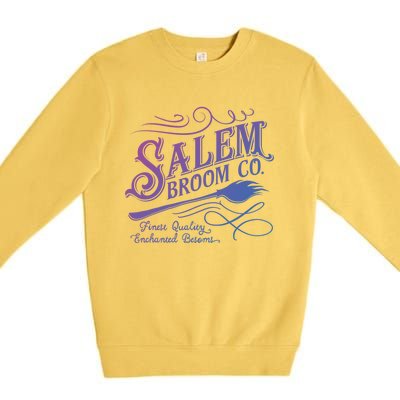 Salem Broom Company Est 1692 Halloween Funny Gift Premium Crewneck Sweatshirt