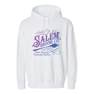 Salem Broom Company Est 1692 Halloween Funny Gift Garment-Dyed Fleece Hoodie