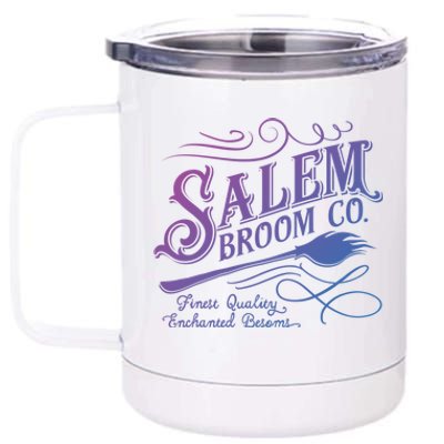 Salem Broom Company Est 1692 Halloween Funny Gift 12 oz Stainless Steel Tumbler Cup