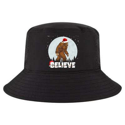 Santa Bigfoot Christmas Rock Funny Sasquatch Believe Cool Comfort Performance Bucket Hat