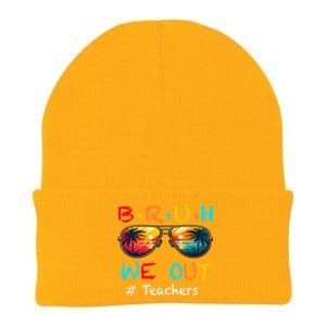 Summer Break Cute End Of School Year Bruh We Out Teachers Gift Knit Cap Winter Beanie