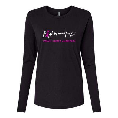 Support Breast Cancer Fighter Survivor Breast Cancer Awareness Gifts Womens Cotton Relaxed Long Sleeve T-Shirt