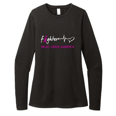 Support Breast Cancer Fighter Survivor Breast Cancer Awareness Gifts Womens CVC Long Sleeve Shirt