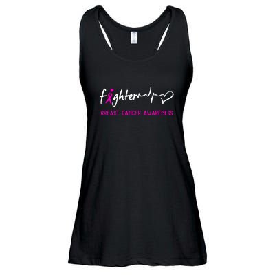 Support Breast Cancer Fighter Survivor Breast Cancer Awareness Gifts Ladies Essential Flowy Tank