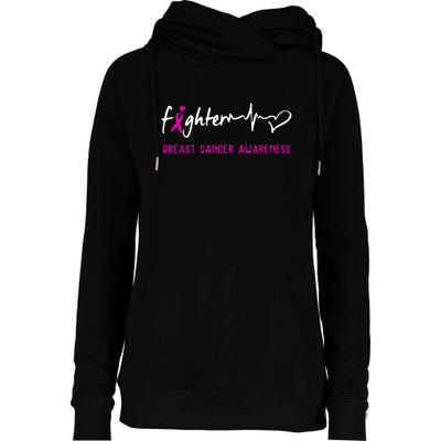 Support Breast Cancer Fighter Survivor Breast Cancer Awareness Gifts Womens Funnel Neck Pullover Hood