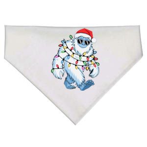 Santa Bigfoot Christmas Lights Xmas Sasquatch Lovers Pajama USA-Made Doggie Bandana