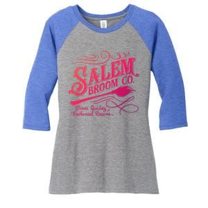 Salem Broom Company Est 1692 Halloween Funny Gift Women's Tri-Blend 3/4-Sleeve Raglan Shirt