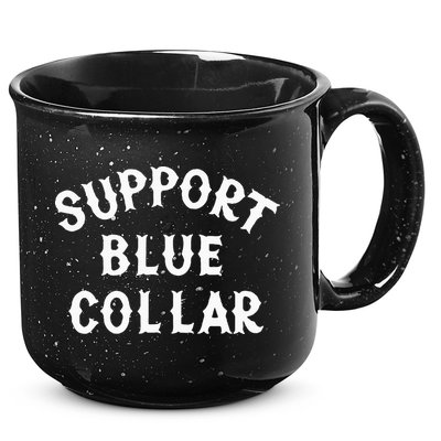 Support Blue Collar Funny Support 15oz Campfire Ceramic Mug