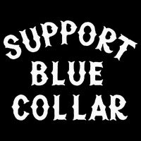 Support Blue Collar Funny Support Short Acrylic Beanie