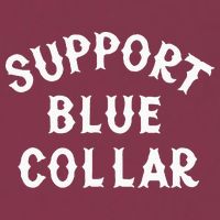 Support Blue Collar Funny Support 16oz Travel Tumbler