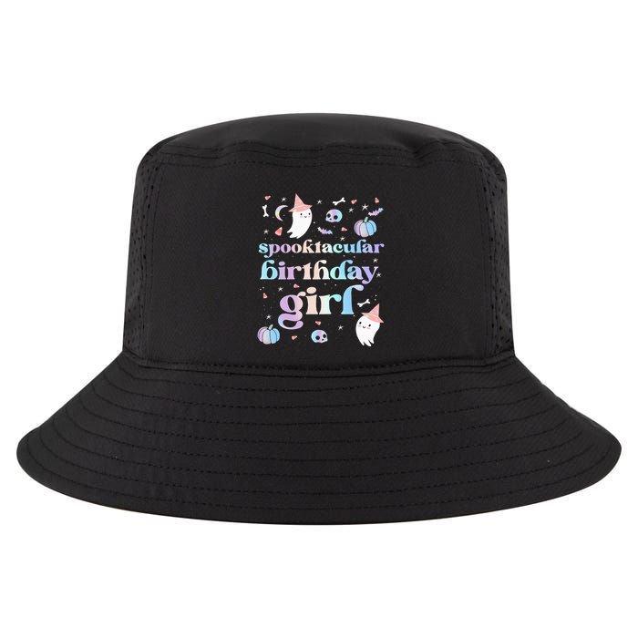 Spooktacular Birthday Cute Ghost Halloween Party Cool Comfort Performance Bucket Hat