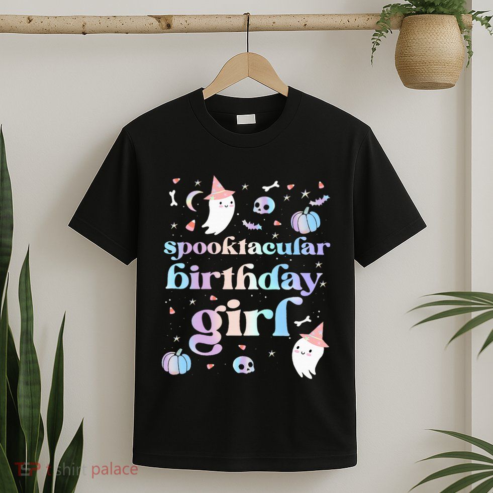 Spooktacular Birthday Cute Ghost Halloween Party T-Shirt
