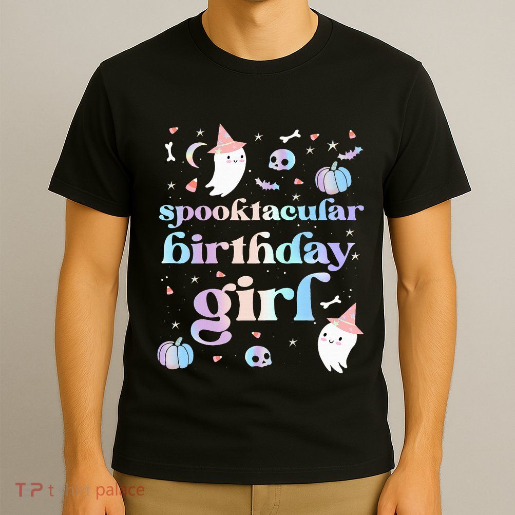 Spooktacular Birthday Cute Ghost Halloween Party T-Shirt