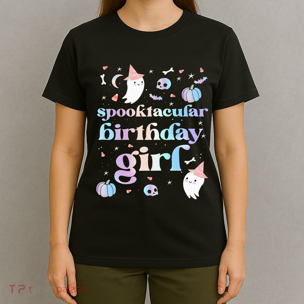 Spooktacular Birthday Cute Ghost Halloween Party T-Shirt