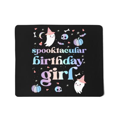 Spooktacular Birthday Cute Ghost Halloween Party Mousepad