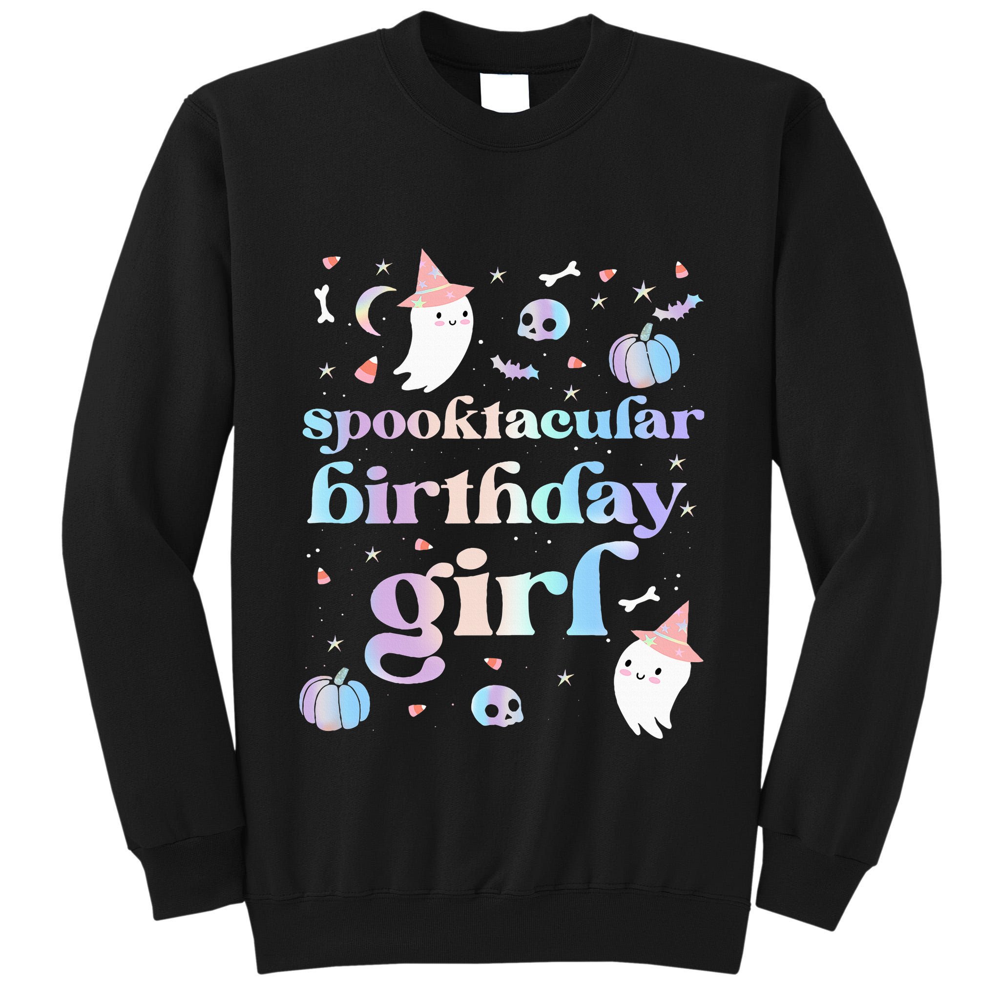 Spooktacular Birthday Cute Ghost Halloween Party Tall Sweatshirt