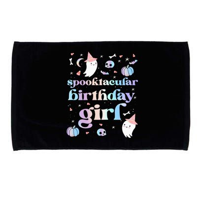 Spooktacular Birthday Cute Ghost Halloween Party Microfiber Hand Towel