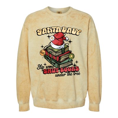 Smut Books Christmas Book Lover Colorblast Crewneck Sweatshirt