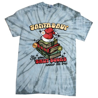 Smut Books Christmas Book Lover Tie-Dye T-Shirt