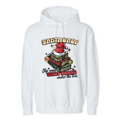 Smut Books Christmas Book Lover Garment-Dyed Fleece Hoodie