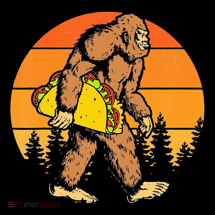 Sasquatch Bigfoot Carrying Taco Funny Cinco De Mayo Backpack