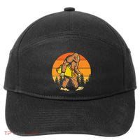 Sasquatch Bigfoot Carrying Taco Funny Cinco De Mayo 7-Panel Snapback Hat