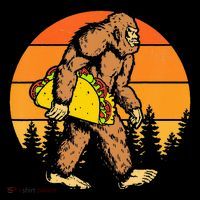 Sasquatch Bigfoot Carrying Taco Funny Cinco De Mayo 16 in Basic Backpack