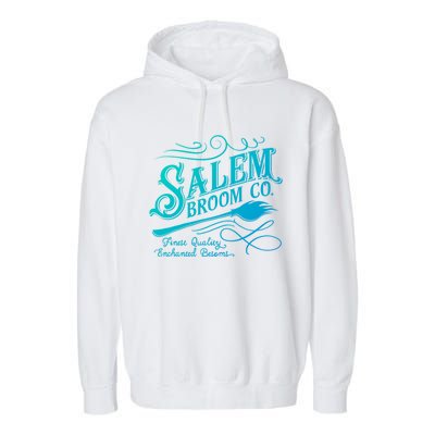 Salem Broom Company Est 1692 Halloween Funny Gift Garment-Dyed Fleece Hoodie