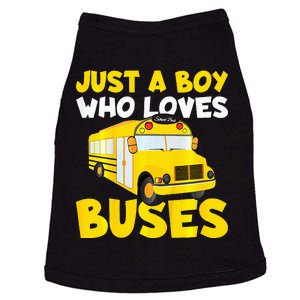 School Bus Costume Just A Boy Who Loves Buses Doggie Tank