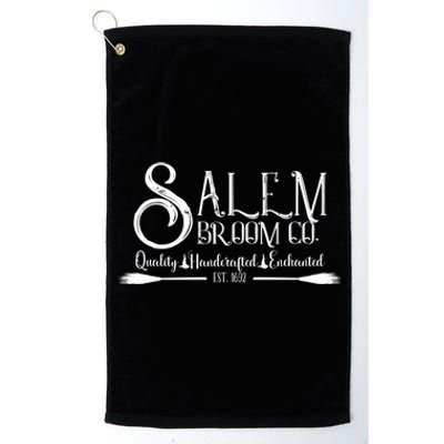 Salem Broom Company Established 1692 Vintage Halloween Witch Great Gift Platinum Collection Golf Towel