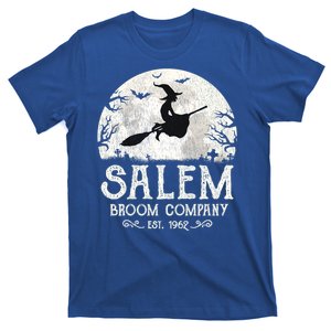 Salem Broom Company Meaningful Gift Grunge Halloween S Witch Gift T-Shirt